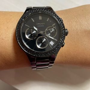 Ceramic DKNY black watch